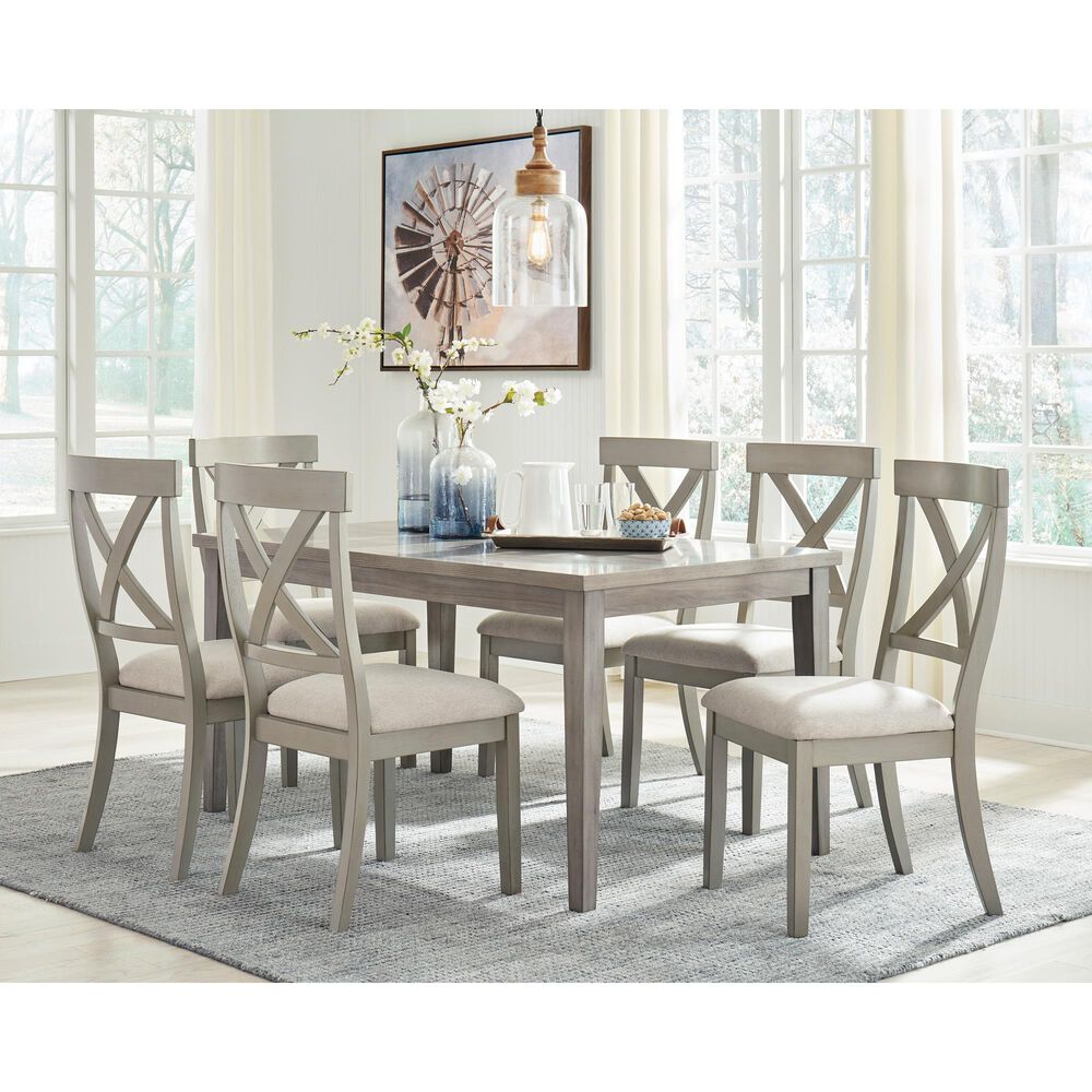 Ashley Parellen Rectangular Dining Table in Gray - Table Only, , large