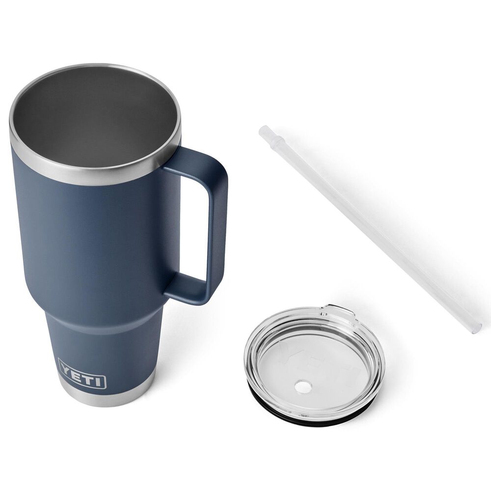 YETI Rambler 42 Oz Straw Mug with Straw Lid in Navy, , large