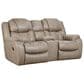 HomeStretch Daytona Reclining Manual Console Loveseat in Mushroom, , large