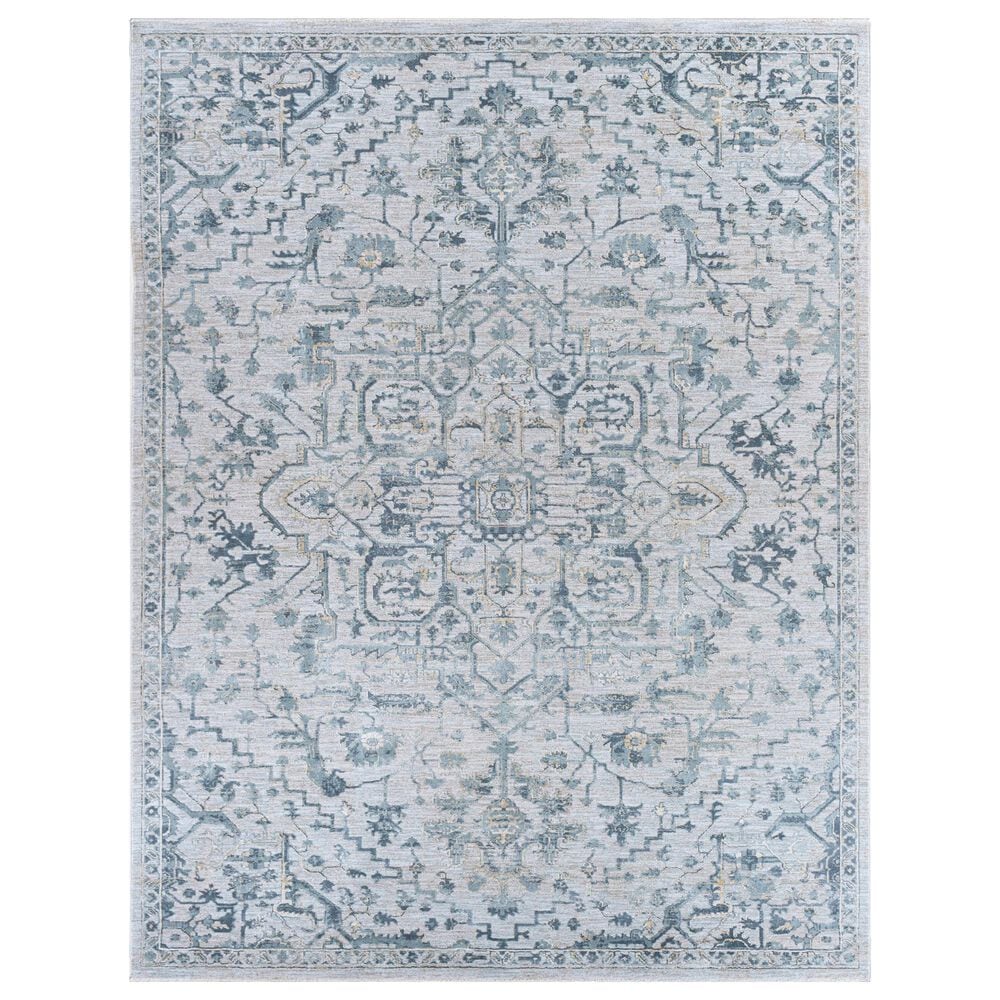 Surya Brunswick 7"10" x 10"3" Sage, Beige, Blue and Khaki Area Rug, , large