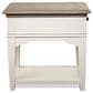 Riverside Furniture Myra 1-Drawer Side Table in Natural and Paperwhite, , large