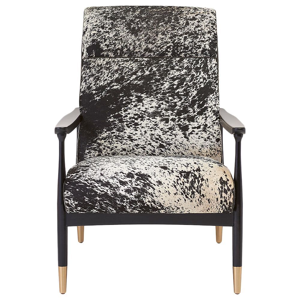 Massoud Draper Arm Chair in Salted Pepper and Capri Coal Haze, , large