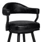 Blue River Amador 30" Barstool with Vintage Black Cushion in Black Powder Coated, , large