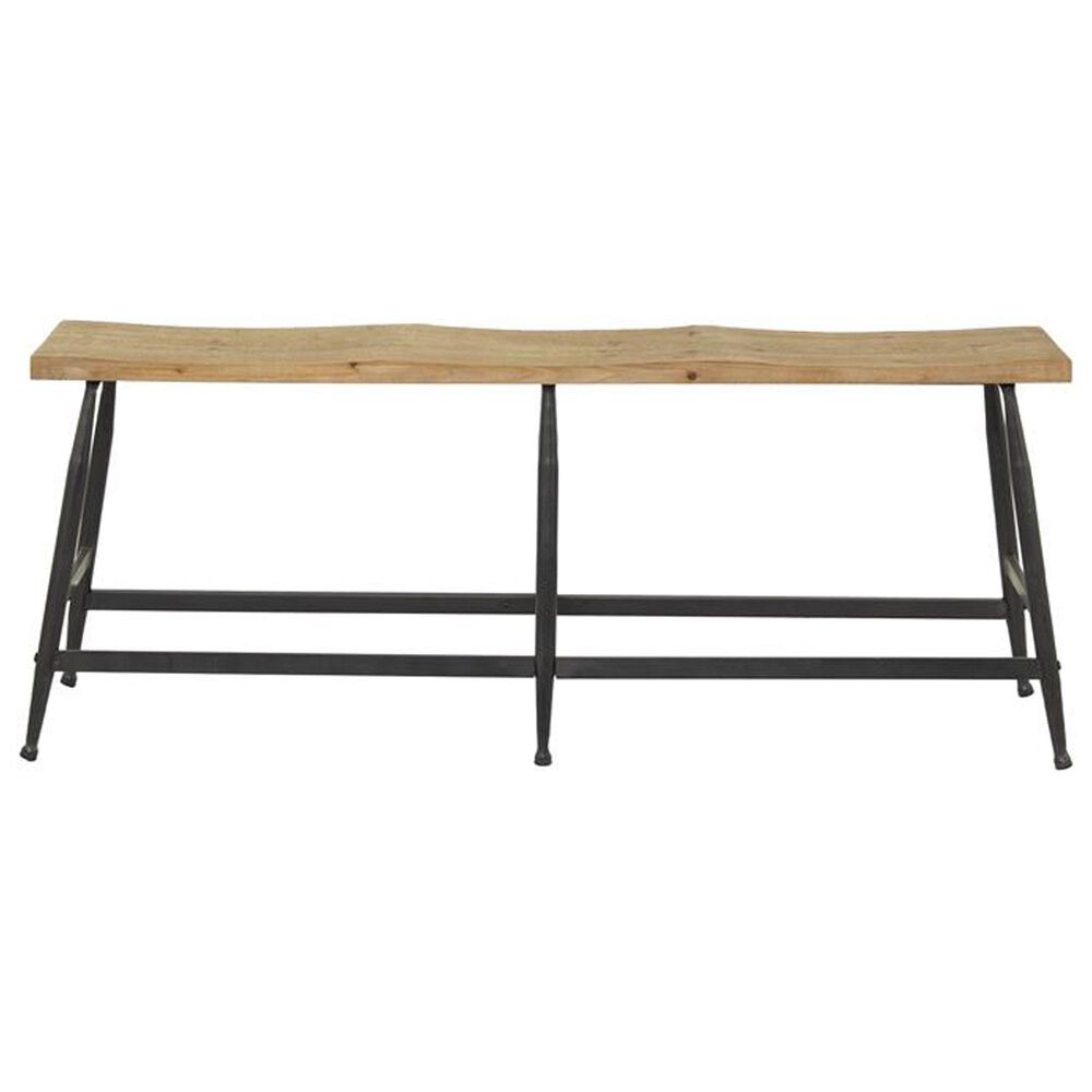 Maple and Jade 48&quot; Bench in Black and Brown, , large