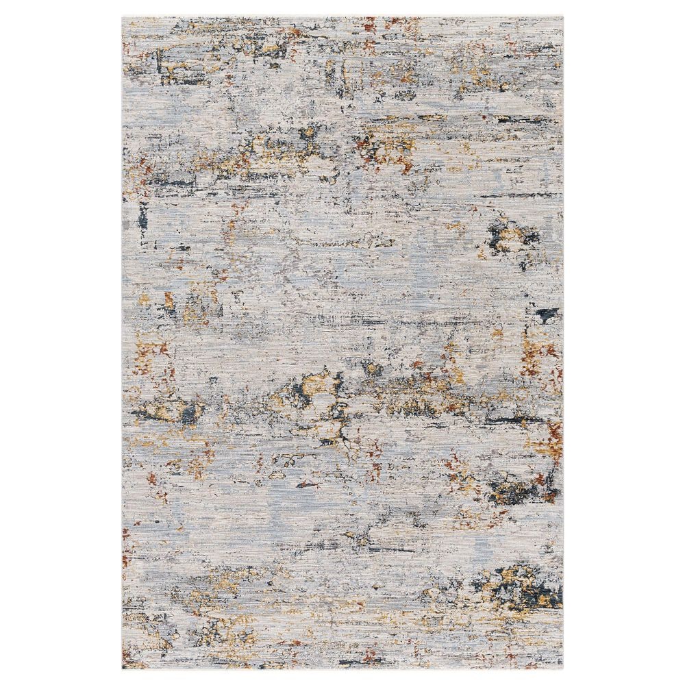 Surya Laila 10" x 14" Light Gray, Navy, Teal, Clay and Camel Area Rug, , large