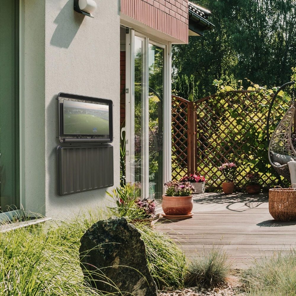 Storm Shell XL 44&quot; Outdoor TV and Soundbar Enclosure in Black, , large