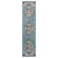 Safavieh Aria 2" x 8" Turquoise and Ivory Runner, , large