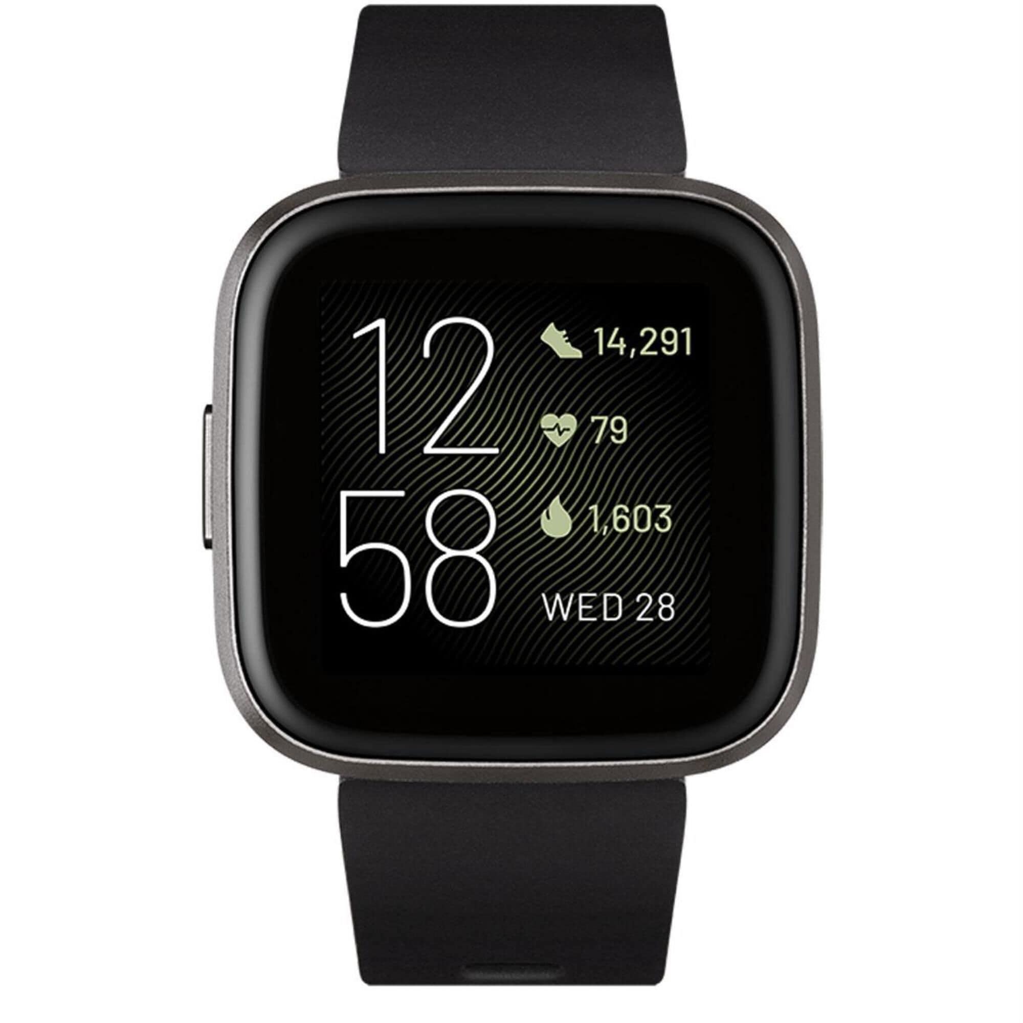 Fitbit versa white black aluminum store
