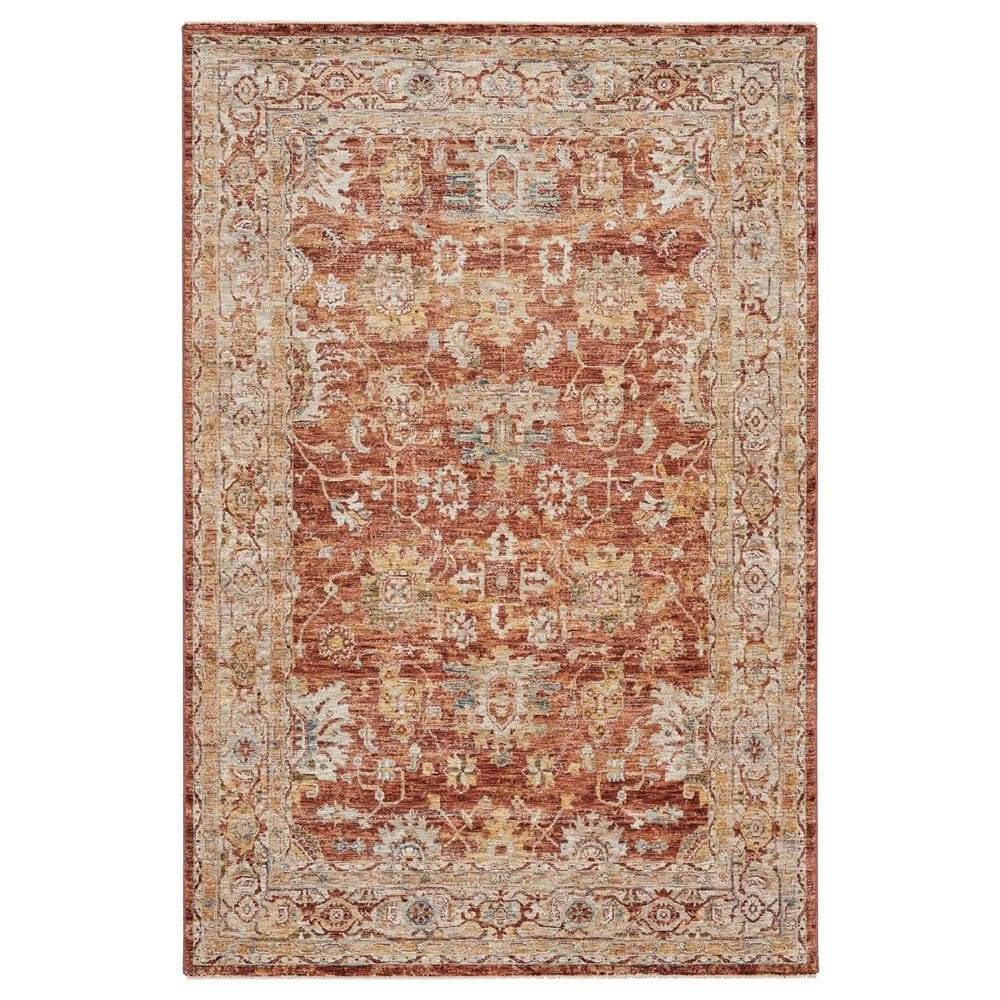 Nourison Sahar SHR02 9"3" x 12"7" Rust Area Rug, , large