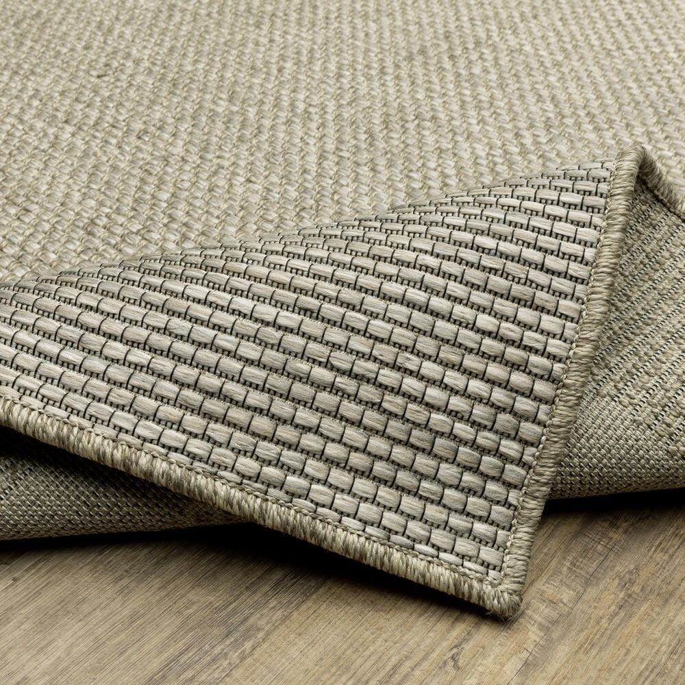 Oriental Weavers Tortuga TR06A 9&#39;10&quot; x 12&#39;10&quot; Beige and Black Area Rug, , large