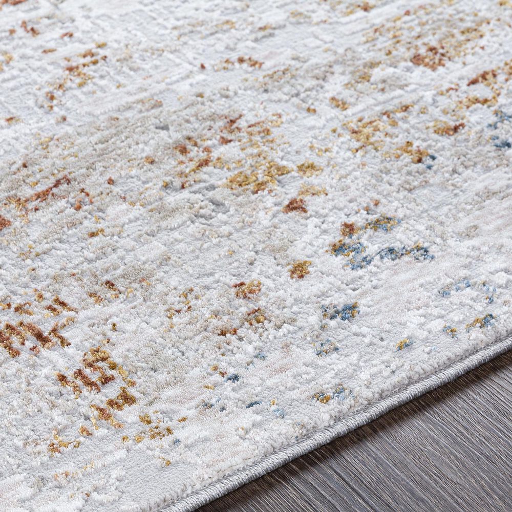 Surya Carmel 5&#39; x 7&#39;3&quot; Camel, Clay, Mustard and Aqua Area Rug, , large