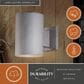 Vaxcel Chiasso 1-Light Outdoor Wall Sconce in Satin Aluminum, , large