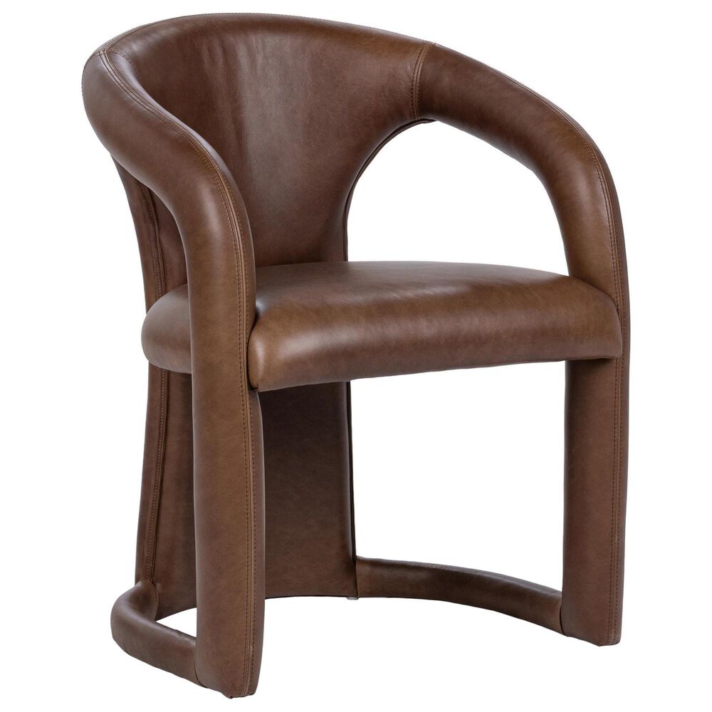 Classic Home Archie Arm Chair in Bison Brown, , large
