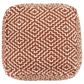 Ashley Brynnsen Pouf in Rust and Ivory, , large
