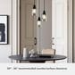 Hunter Lochmeade 3-Light Linear Pendant Cluster in Natural Iron, , large