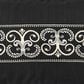J. Queen New York Messina 12" x 22" Lumbar Pillow in Black and Sliver, , large
