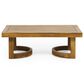 Hearth and Haven 2-Piece Outdoor Conversation Set with Beige Cushion in Teak, , large