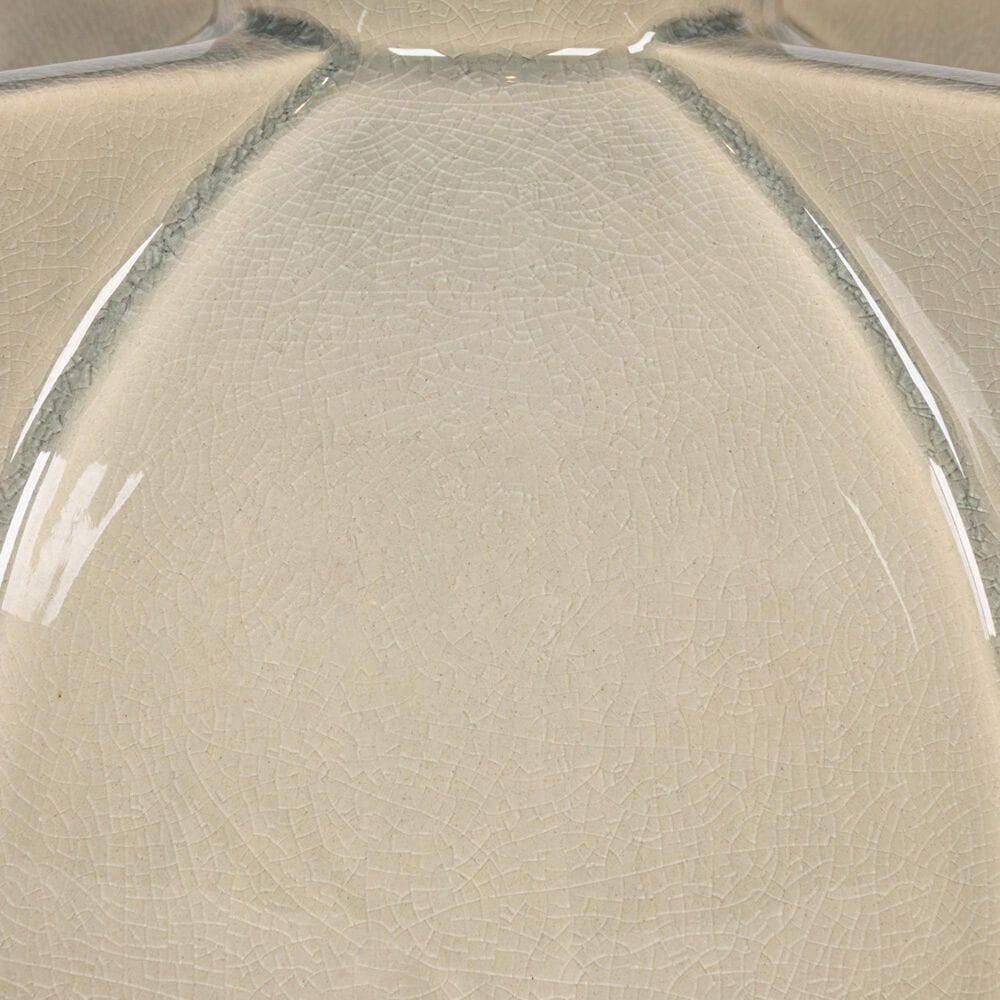 Creative Coop Sloane Ceramic Table Lamp in Soft Grey, , large
