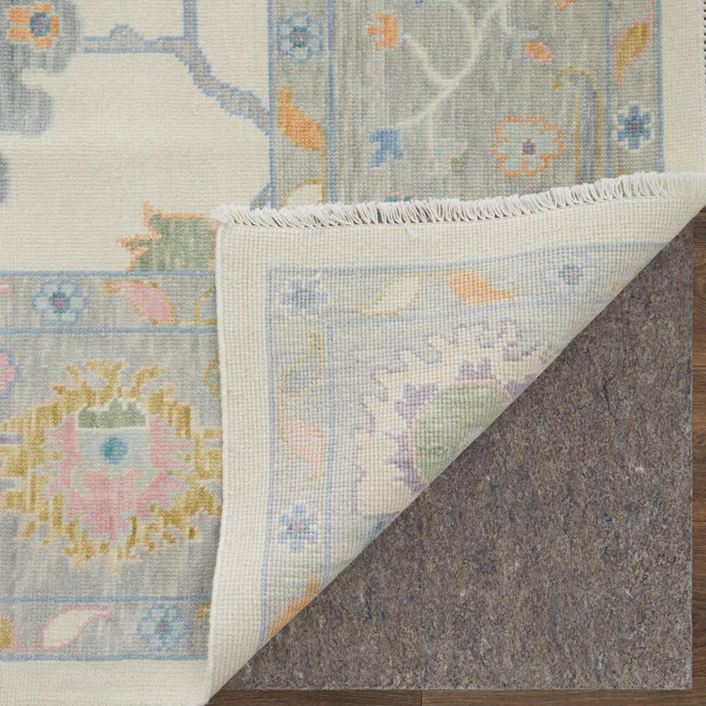 Feizy Karina 9&#39;6&quot; x 13&#39;6&quot; Ivory, Gray, Orange and Blue Area Rug, , large