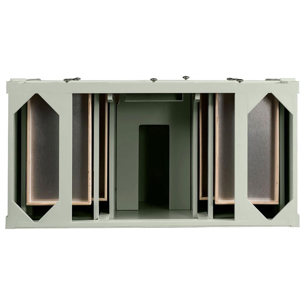 James Martin Vanities Brittany 48&quot; Single Bathroom Vanity in Sage Green with 3 cm White Zeus Quartz Top and Rectangular Sink, , large