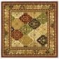 Safavieh Lyndhurst LNH221 8" Square Multicolor and Red Area Rug, , large