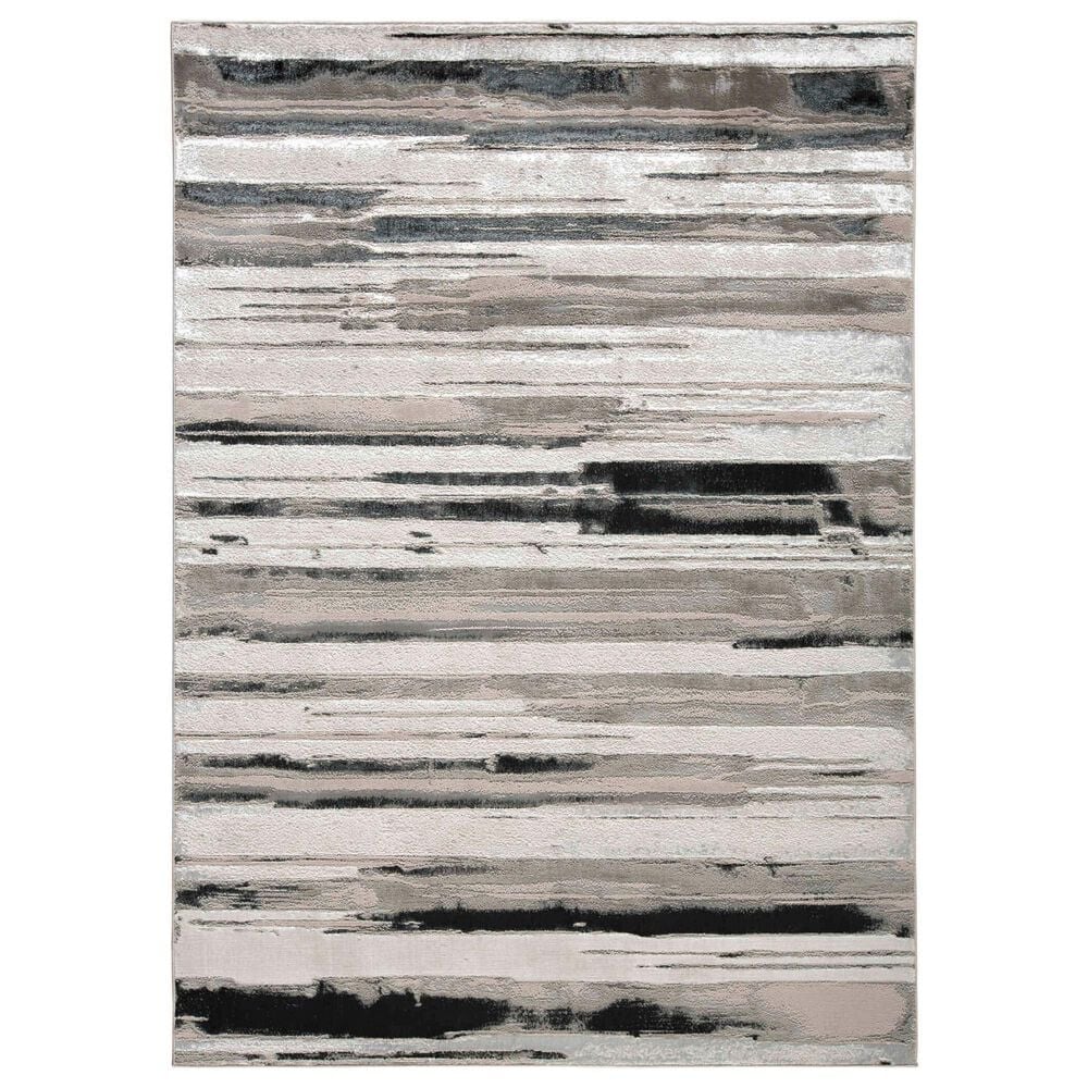 Feizy Micah 3"11" x 6" Silver Runner, , large