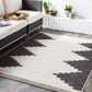 Surya Eagean EAG-2356 Black, Off-White and Charcoal 4"3" x 5"11" Indoor/Outdoor Area Rug, , large