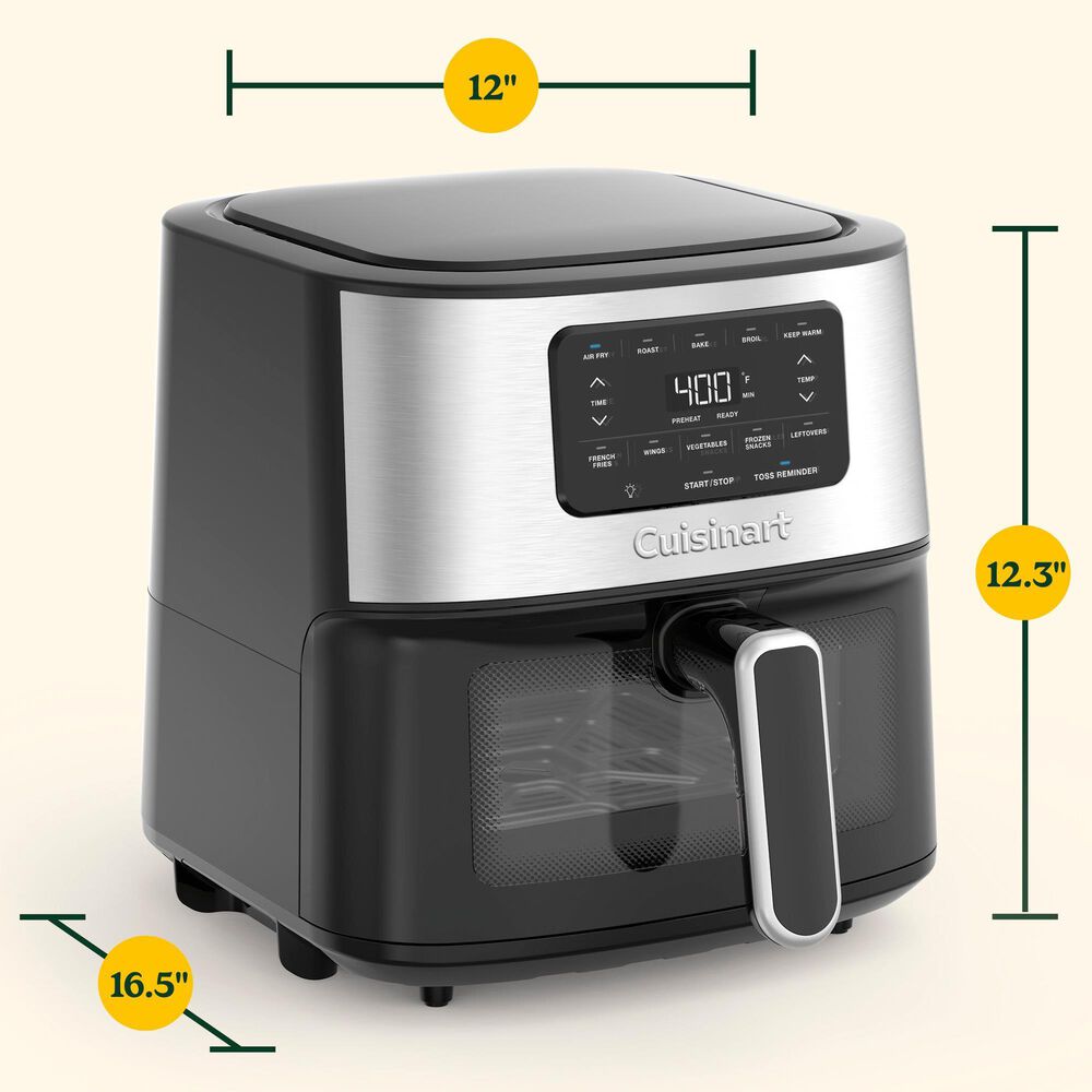 Cuisinart 6-Quart Basket Air Fryer in Black Stainless, , large