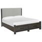 Nicolette Home Plum Creek Queen Upholstered Storage Bed with Two Nightstands in Ravenwood Black, , large