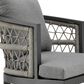 Armen Living Zella Patio Bar Stool with Earl Gray Cushion in Gray, , large