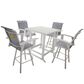 Redline 5-Piece Bar Set in White and Gray, , large