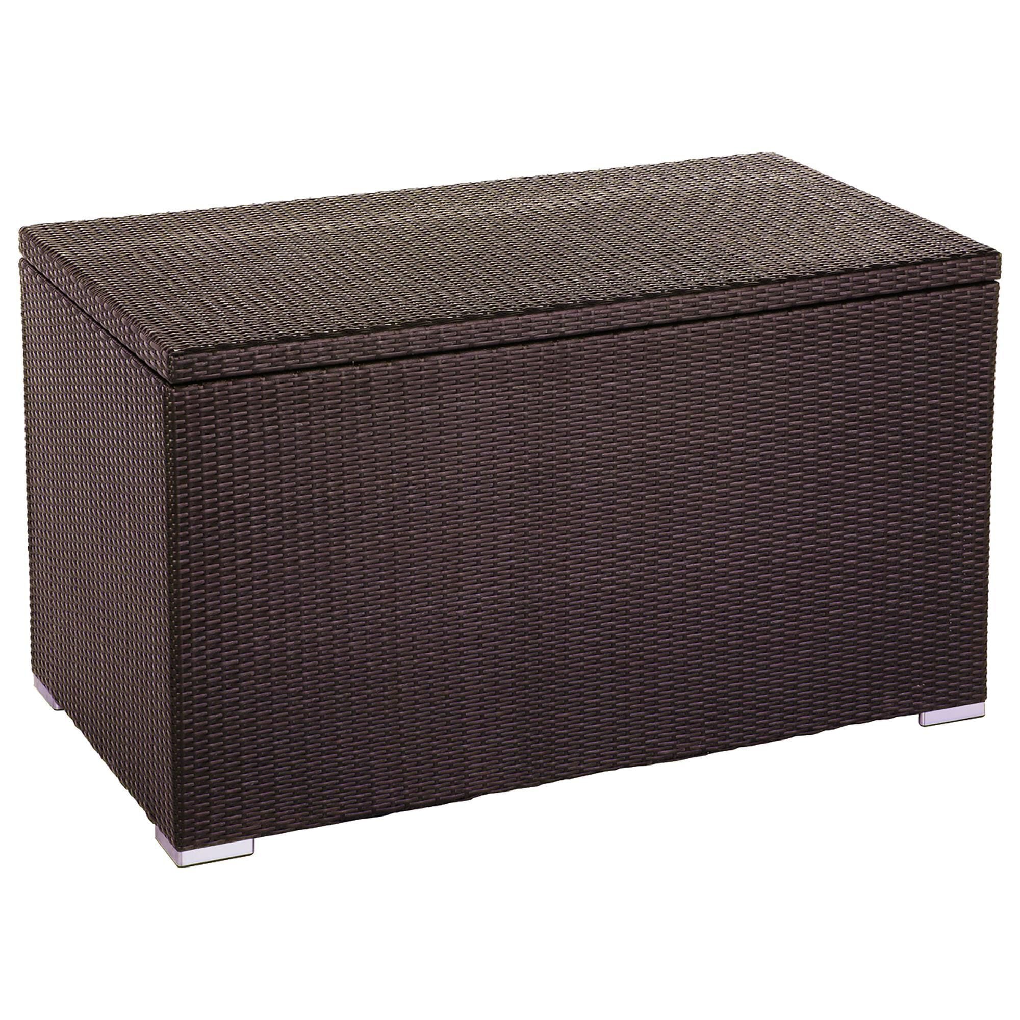 Wicker best sale cushion storage