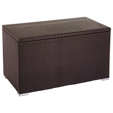 Alfresco Home Sicuro Wicker Cushion Storage Box with Hydraulic Lid in Taupe, , large