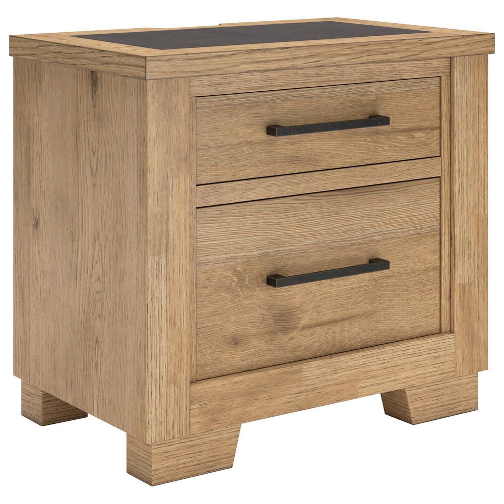 Ashley Galliden 4-Piece Queen Bedroom Set in Light Brown, , large
