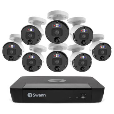 Swann 8 Camera 8 Channel 4K Ultra HD Pro Enforcer NVR Security System in White, , large