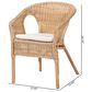 Baxton Studio Abbey Arm Chair in Natural, , large