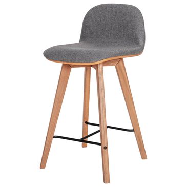 Moe"s Home Collection Napoli Counter Stool in Elephant Grey, , large