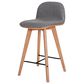 Moe"s Home Collection Napoli Counter Stool in Elephant Grey, , large