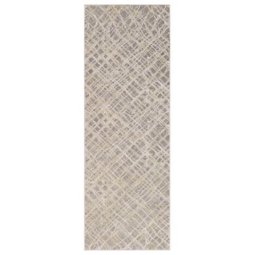 Surya Tibetan TBT-2316 2"7" x 7"6" Charcoal, Taupe and Khaki Runner, , large