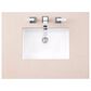 James Martin Vanities De Soto 30" Single Bathroom Vanity in Bright White with 3 cm Eternal Marfil Quartz Top and Rectangular Sink, , large