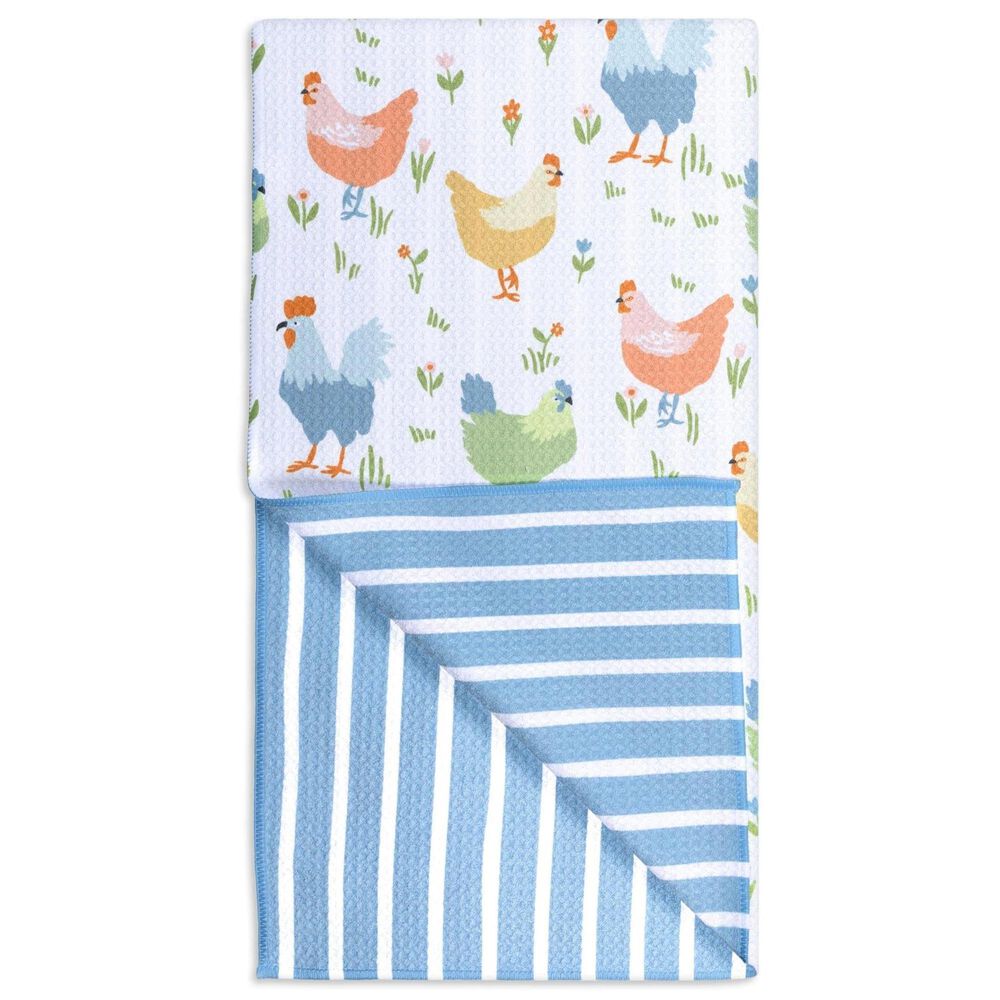 MuKitchen Vibe Dish Towel in Yardbird and Multicolor, , large