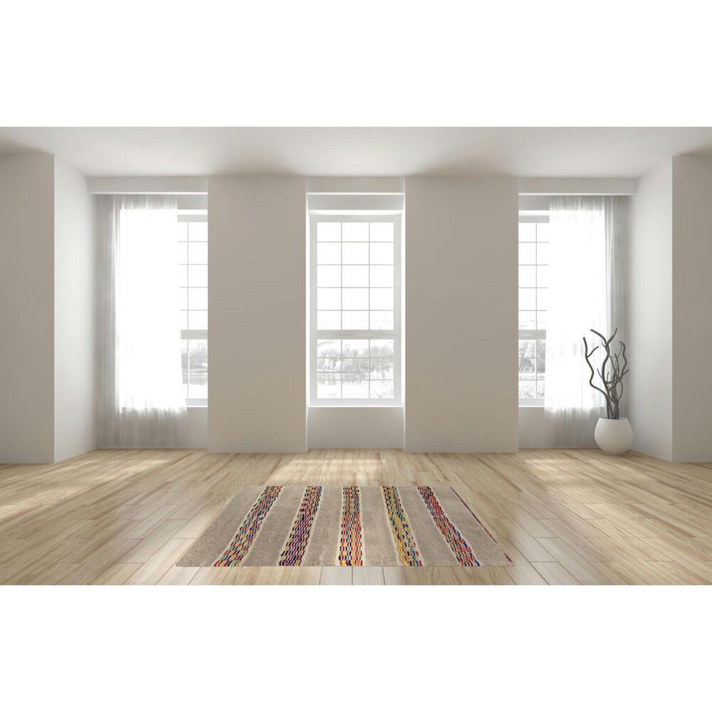 Cali Flooring Trinity Tan 5' x 7' Area Rug, , large
