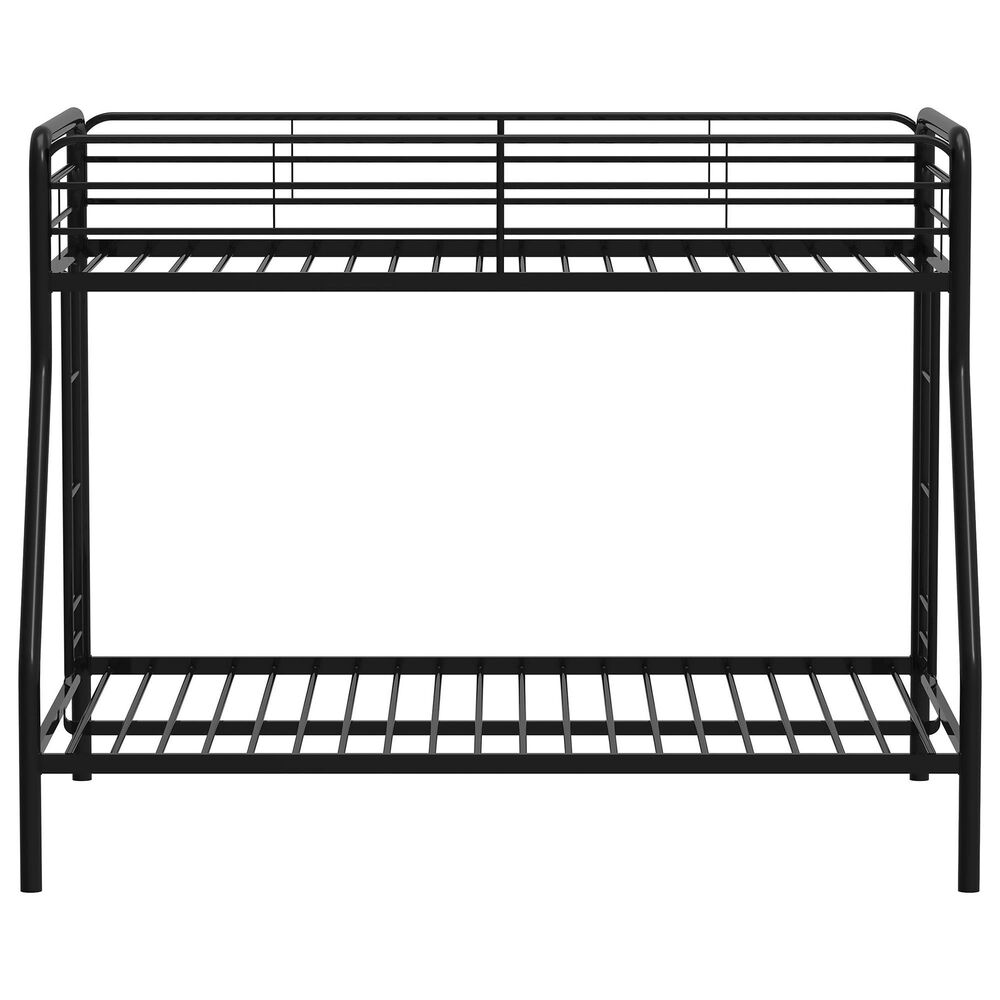 Pacific Landing Carson Twin Over Full Bunk Bed in Glossy Black, , large