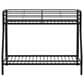 Pacific Landing Carson Twin Over Full Bunk Bed in Glossy Black, , large