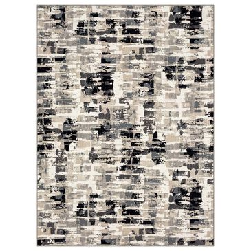 Drew and Jonathan Home Vanguard Provenance 6"6" x 9"6" Soot Area Rug, , large