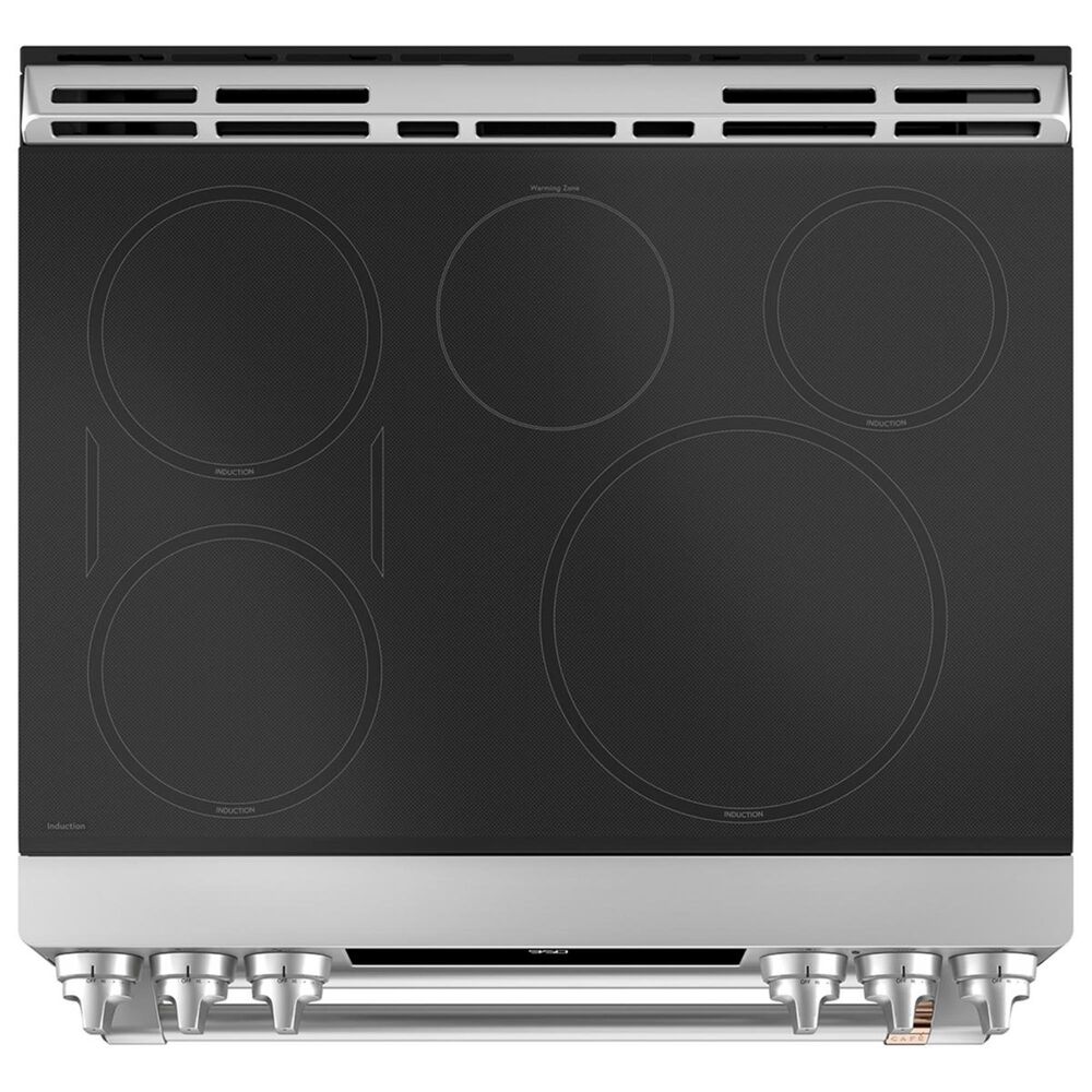 Cafe 30&quot; Slide-In Front Convection Double Oven Range in Stainless Steel, , large