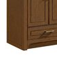 37B Lucerne 30" Single Bathroom Vanity in Dark Maplewood with Marble Top and Backsplash, , large