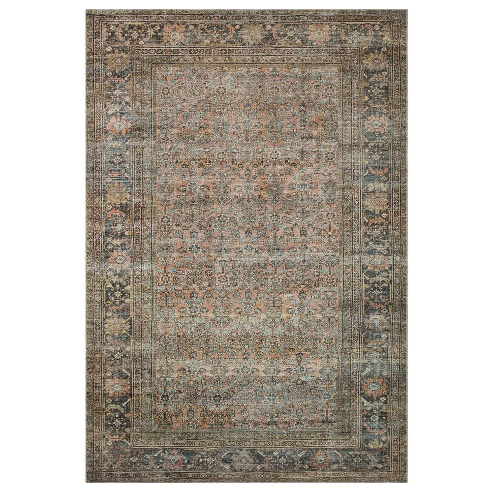 Loloi Adrian 7"6" x 9"6" Terracotta and Multicolor Area Rug, , large