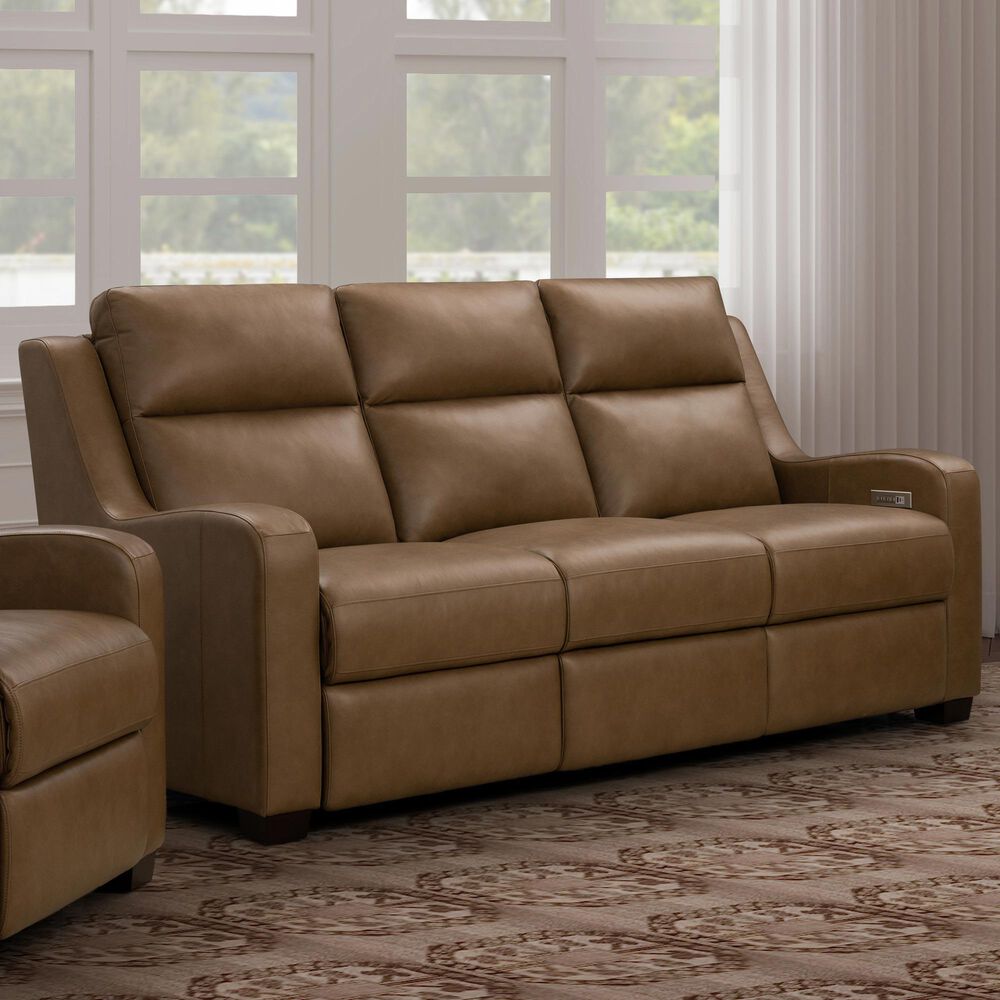 Barcalounger Ayden Power Sofa in Hillwood Toffee, , large