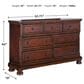 Millenium Porter 4-Piece Queen Bedroom Set in Rustic Brown, , large